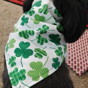 Dog Tie Bandanna-Handcrafted-Size Small